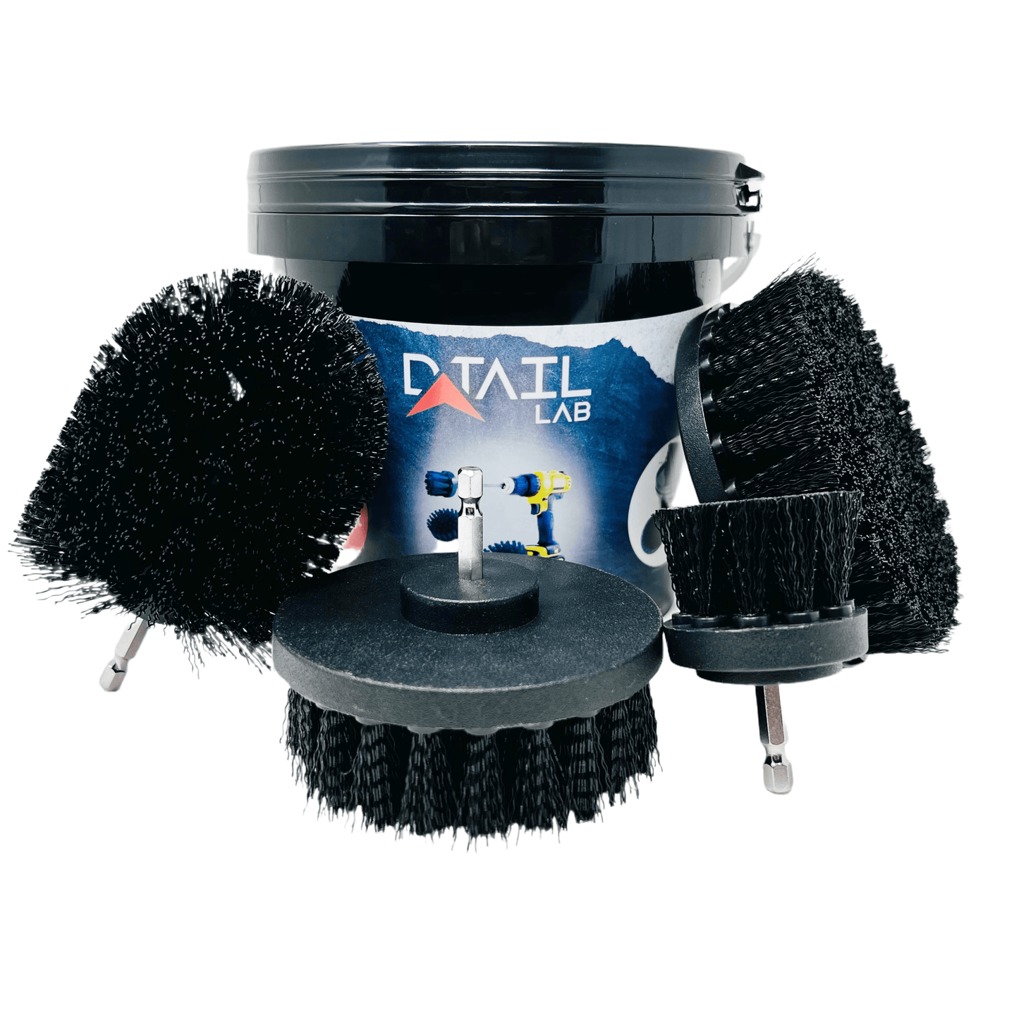 Drill Brush Bucket Set