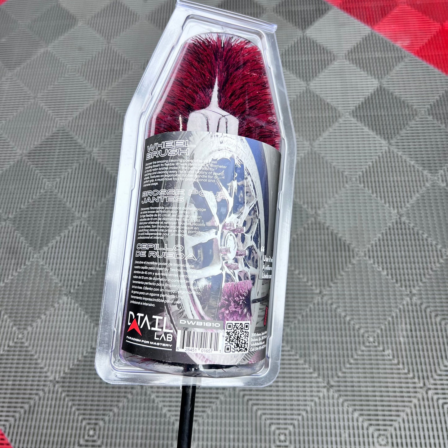 Wheel Spoke & Barrel Cleaning Brush with Nylon bristles