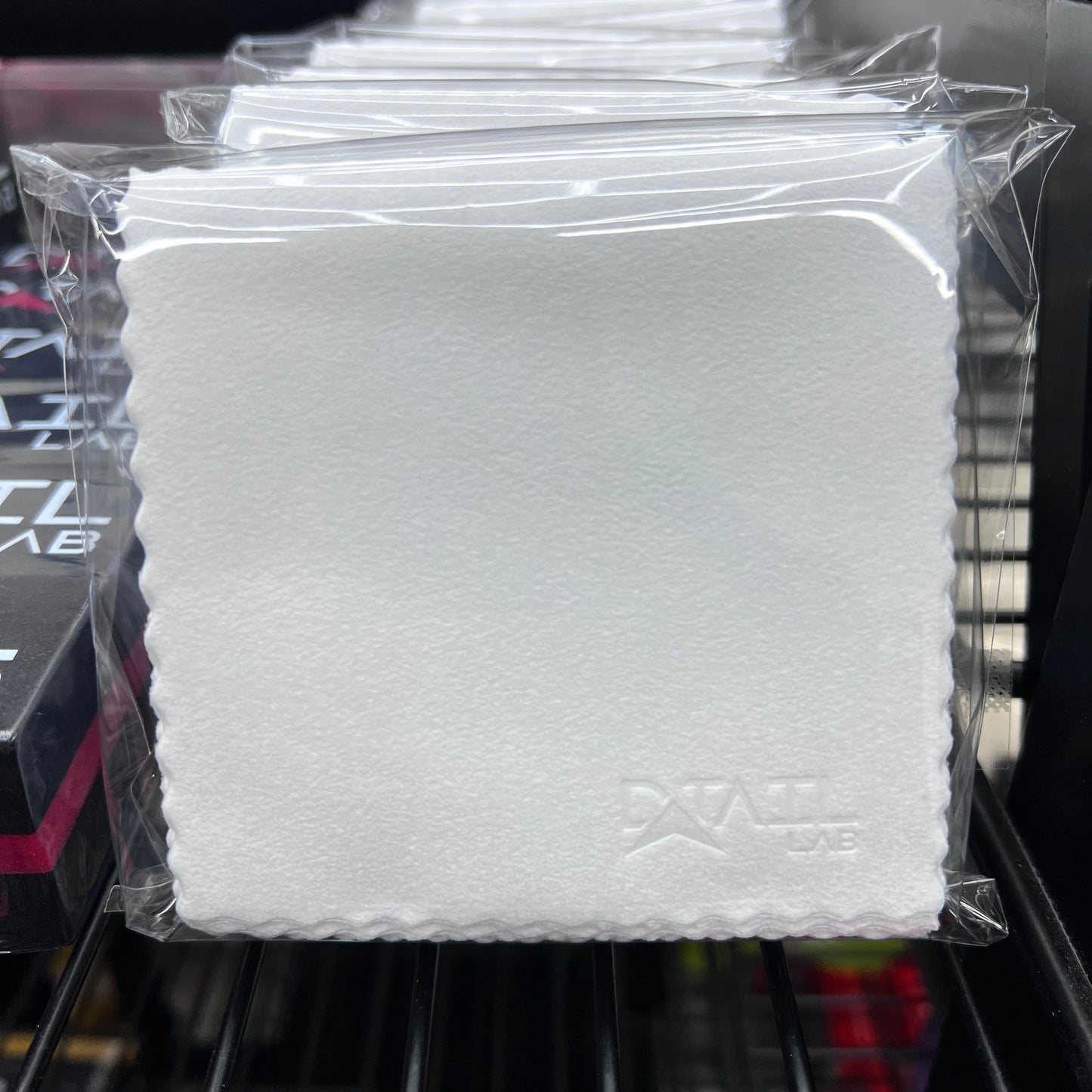 Ceramic Coating Application block and micro-suede swatch