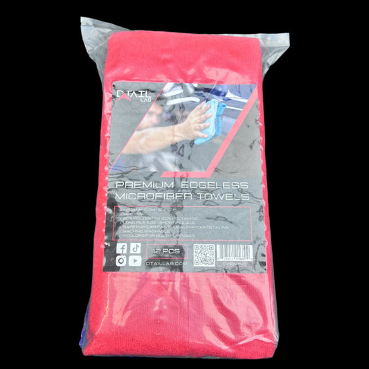 Edgeless 420 GSM Microfiber Towels  (4-colors-12-pcs)