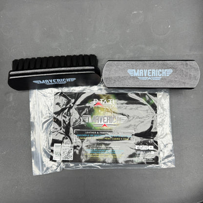 MAVERICK Leather & Fabric Brush Set - 2 PCS
